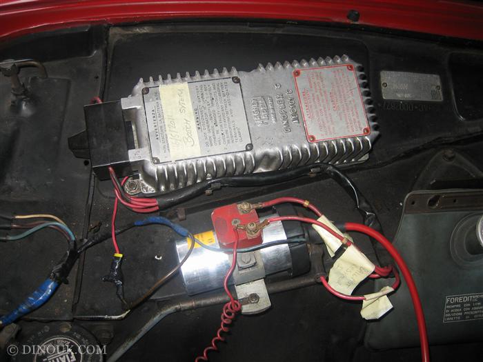 Dinoplex AEC 101 Bosch conversion installed in car